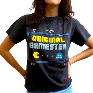 Y2K Original Gamester Pac Man T-Shirt Large‎